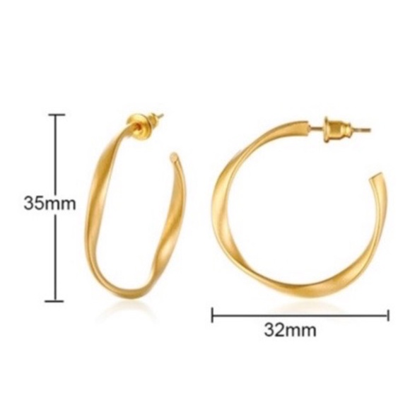 Anuli | Stainless Steel Classical Circle Hoop Earrings - Picture 2 of 6